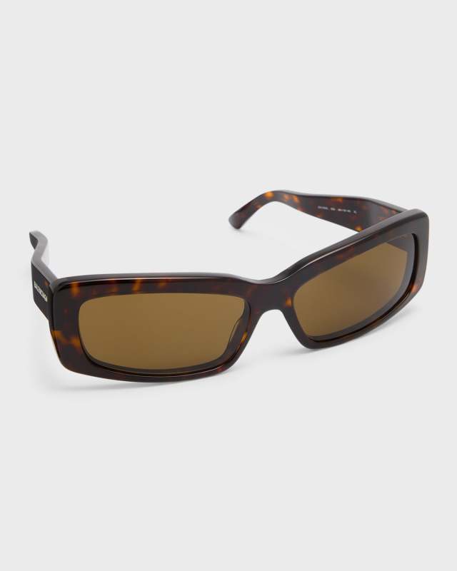 BB0286S Acetate Rectangle Sunglasses